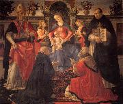 GHIRLANDAIO, Domenico Madonna and Child Enthroned between Angels and Saints USA oil painting artist